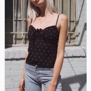 Brandy Melville Sasha Tie Front Top